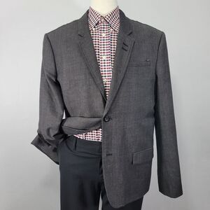 GUESS Men's Sport Coat Blazer Two Button CH Gray Twill Cotton‎ Size XXL